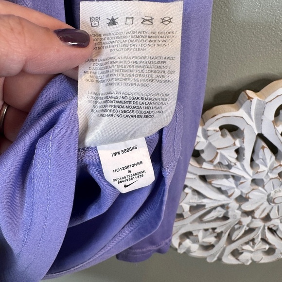 Nike Lavender Purple Dri Fit Running Long Sleeve Base Layer Small - Picture 4 of 7